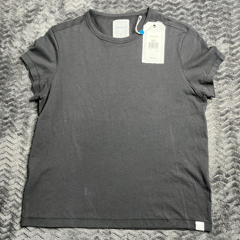 Jason Scott womens Shrunken Tee Size XS black NWT
